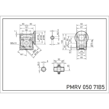 Reduktor PM 050 1/30 71 B5