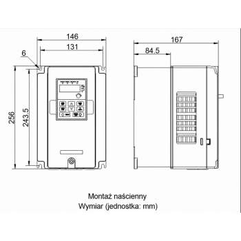 Falownik wektorowy trójfazowy GD20-5R5G-4 5,5kW 3x400V