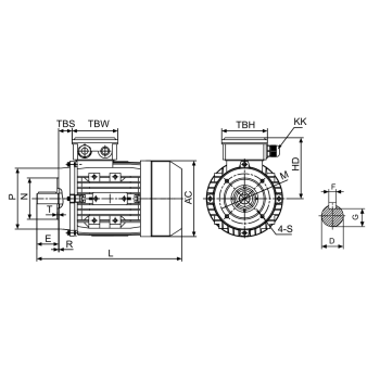 Silnik elektryczny 5,5kW 1400 obr/min. 112 B14
