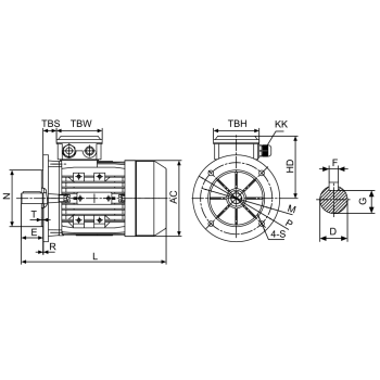 Silnik elektryczny 15kW 1400 obr/min. 160 B5