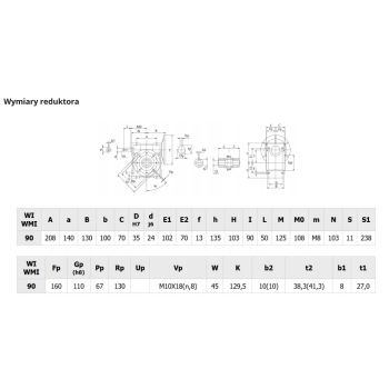 Reduktor PM 090 1/60 80 B5